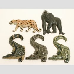 Zoodyr Figurer - Magneter i Plast - 6-8cm