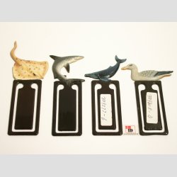 Bogmrker Med Dyrefigurer - 10-13cm