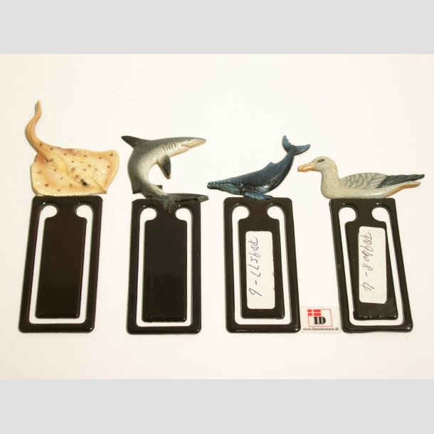 Bokmrken Med Djur Figurer - 10-13cm
