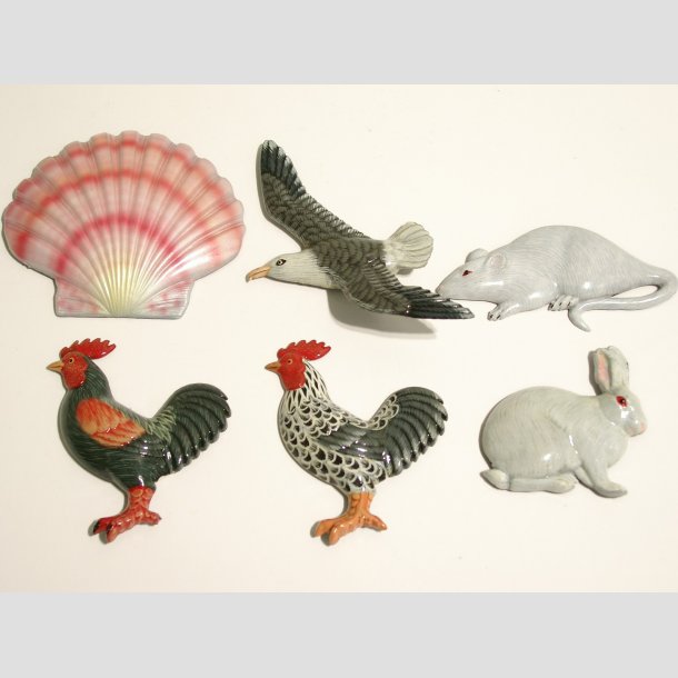 Djurfigur - Plast Magnet - 6-8cm