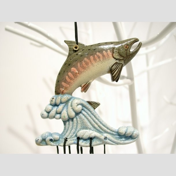Dyrefigurer Fisk - Vindspil Uro - Vindklokker Med Fisk - 20cm ID Deko1