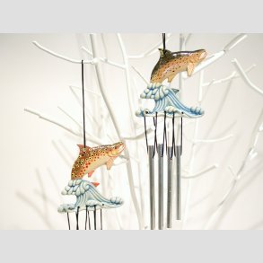 Dyrefigur Fisk - Vindspil Uro - Vindklokker Med Fisk - 20cm