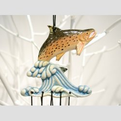 Dyrefigur Fisk - Vindspil Uro - Vindklokker Med Fisk - 20cm