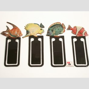 Bogmrker Med Fisk Figurer - 11cm