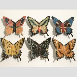 Dyrefigur - Plast Magnet - Sommerfugl - 5-6cm