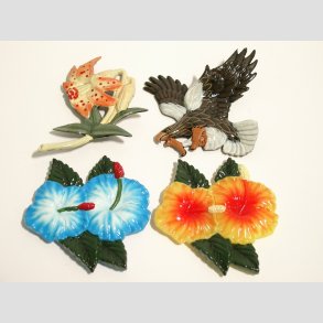 Kleskabs Magneter - Plast Magnet - 6-8cm