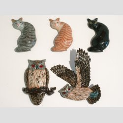 Dyrefigurer - Plast Magneter med Dyrefigurer - 6-8cm