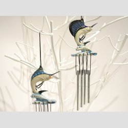 Vindspil Uroer - Vindklokker Med Sv�rdfisk - 20cm