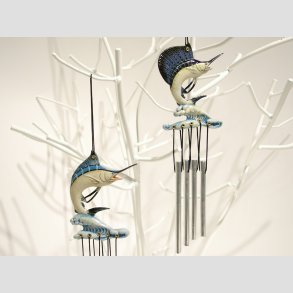 Vindspil Uroer - Vindklokker Med Svrdfisk - 20cm