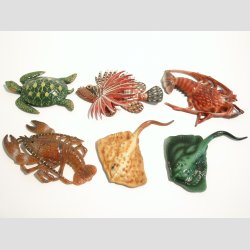 Dyrefigurer - Plast Magneter med Dyrefigurer - 6-8cm