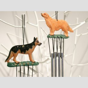 Dyrefigur Hund - Vindspil Uroer - Vindklokker Med Dyrefigurer - 20cm