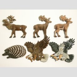 Dyrefigur - Plast Magnet - 6-8cm