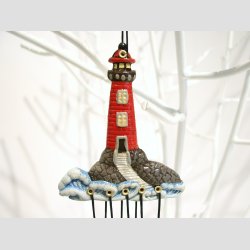 Vindspil Uro - Vindklokker I Plast - Lysfyr - 20cm