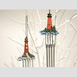 Vindspil Uro - Vindklokker I Plast - Lysfyr - 20cm