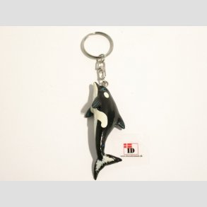 Nglering - Spkhugger / Delfin - Sort/Hvid - L 12cm (Figur 7,50cm)