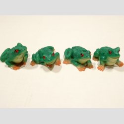 Dyrefigur - Frer - Grnne 4 Asst - Polystone - 4cm