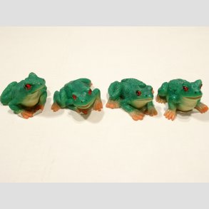 Dyrefigur - Frer - Grnne 4 Asst - Polystone - 4cm