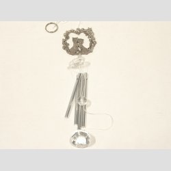 Vind Klokker - Stl Vindspil Uro - Forslvet Katte - 45cm