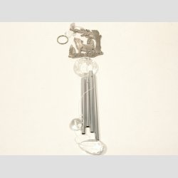 Vindklokker - Stl Vindspil Uro - Forslvet Ulv - 60cm