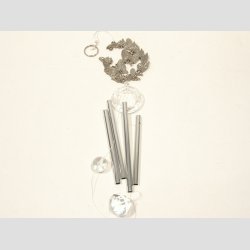 Vindklokker - Stl Vindspil Uro - Forslvet Sommerfugle - 60cm