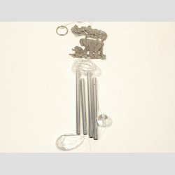 Vindklokker - Stl Vindspil Uro - Forslvet Elefanter - 60cm