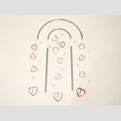 Uro - Stl Ringe Uro - Med Lyslilla Hjerter - 60cm