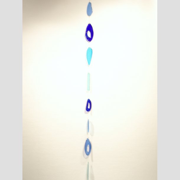 Glas Uro - 8 Stykker Glas - I Lang Mix Bl Serie - 100cm ID Deko1