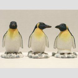 Pingviner - Sort/Gul/Hvid - 7cm