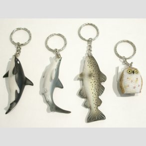 Dyrefigurer - Ngleringe -  L 12-14cm (Figur 7-9cm)