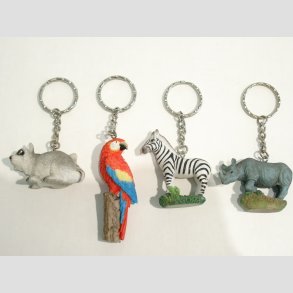 Dyrefigurer - Ngleringe - L 8-12cm (Figur 5-7cm)