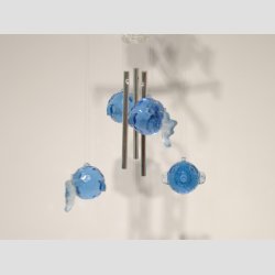 Vindspil Uro - Uro Med Bl Kugle Fisk - Stor 45cm