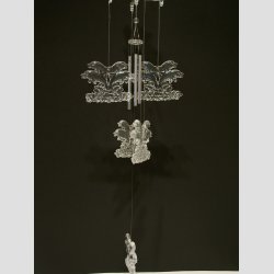 Vindspil Uro - Uro med Klare Delfiner - Stor 45cm