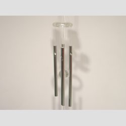 Vindklokker - Stl Vindspil Uro - Forslvet Blomster - 45cm