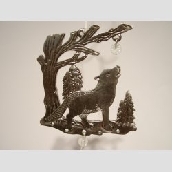 Vindklokker - Stl Vindspil Uro - Forslvet Ulv - 60cm