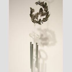 Vindklokker - Stl Vindspil Uro - Forslvet Sommerfugle - 60cm